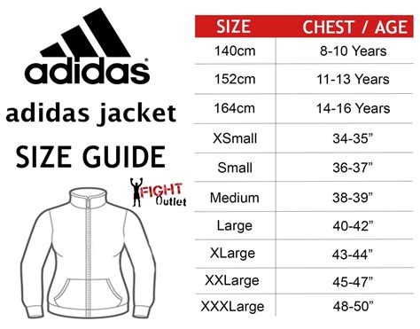 adidas tracksuit size chart.